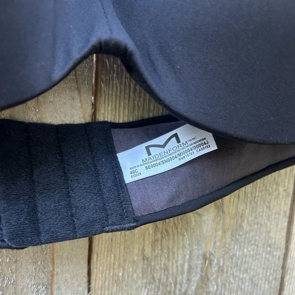 Maidenform Black Strapless Convertable Padded Bra